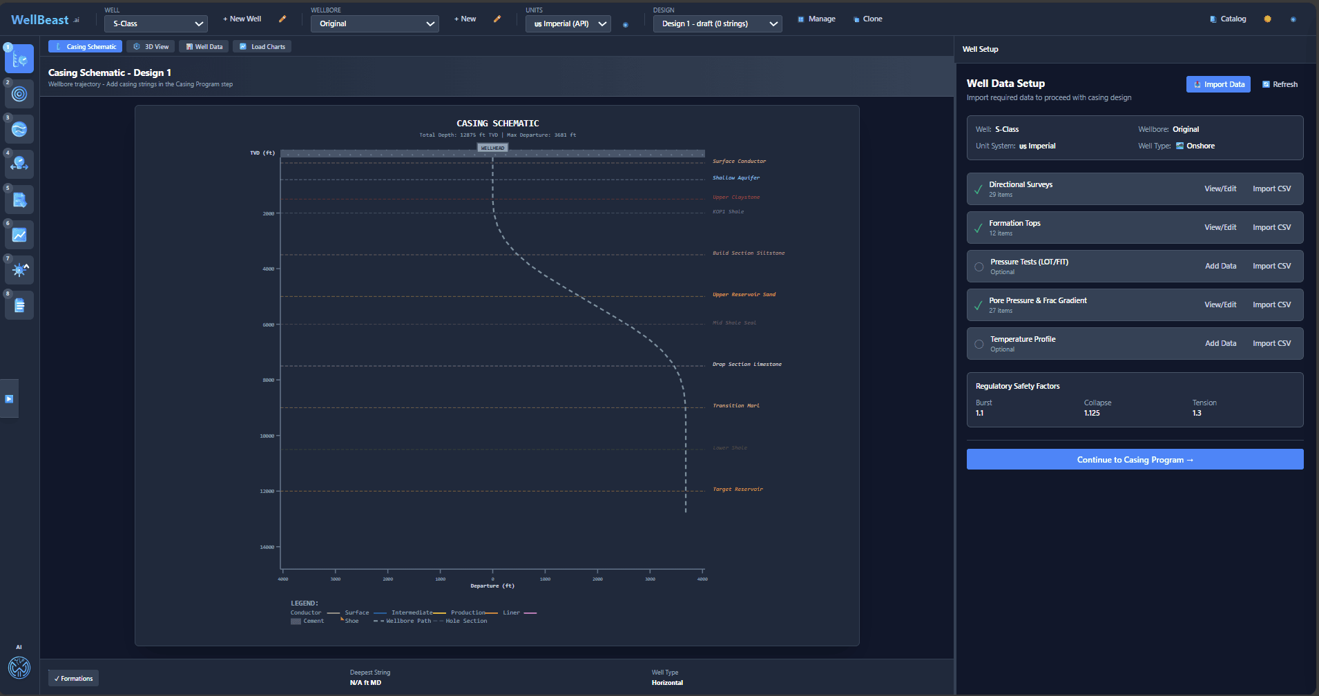 Import Surveys & Formations